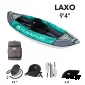 Каяк надувной одноместный с веслом AQUA MARINA Laxo285