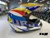 Шлем кроссовый HETOSHI UFD XD1-43 цв. Бело-сине-красно-желтый р. M 
