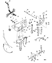 Ручки руля комплект 2-Х ТАКТНОГО ПЛМ MERCURY 55 Серийный номер от 0P017000 до 0P325499