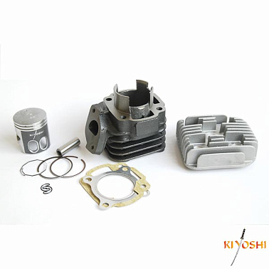 Цилиндро-поршневая группа + головка цилиндра 2Т 1E40QMB, QJ p12mm 65см3 D44 KIYO