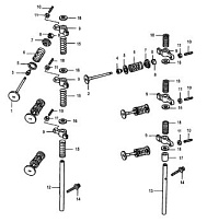 Впускные, выпускные клапаны 4-Х ТАКТНОГО ПЛМ MERCURY 30 Серийный номер от 0R106999 и выше