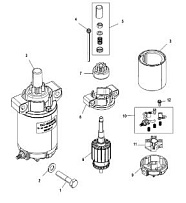 Стартер 4-Х ТАКТНОГО ПЛМ MERCURY F15 Серийный номер от 1B227000 до 1B727495