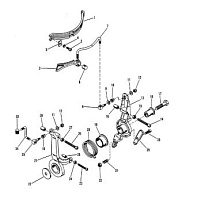 Рычаг дроссельной заслонки и зажигание 2-Х ТАКТНОГО ПЛМ MERCURY 60 Серийный номер от 6428681 до 0B122929