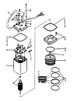 Насос регулировки мощности 2-Х ТАКТНОГО ПЛМ MERCURY 75 Серийный номер от 9483121 до 9506480