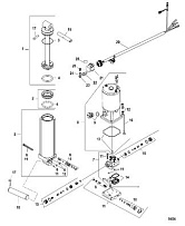 Гидроподъем 4-Х ТАКТНОГО ПЛМ MERCURY 30 Серийный номер от 1C109093 и выше