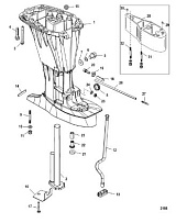 Корпус карданного вала 4-Х ТАКТНОГО ПЛМ MERCURY 50 Серийный номер от 0P153500 до 0P400999