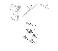 Масляный бак, Aramark Engines 2-Х ТАКТНОГО ПЛМ MERCURY 55 Серийный номер от 0G760300 до 0T979999