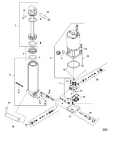 Гидроподъем 4-Х ТАКТНОГО ПЛМ MERCURY 50 Серийный номер от 0P515897 и выше