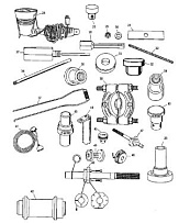 Инструменты (Часть 2) 4-Х ТАКТНОГО ПЛМ MERCURY 40 Серийный номер от 1C049739 и выше